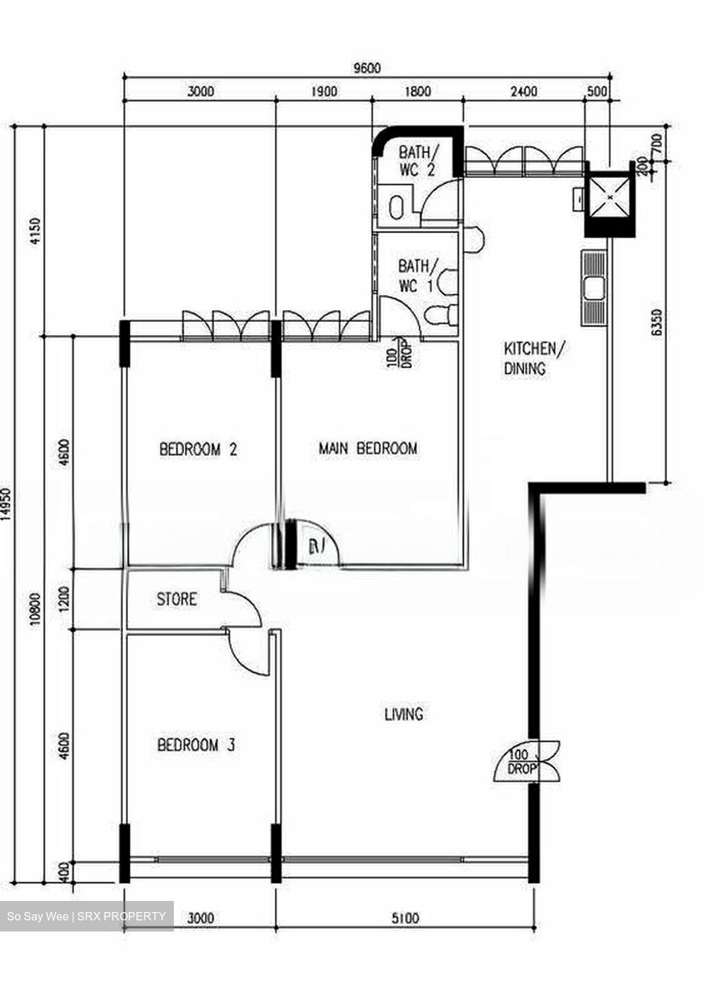 Blk 232 Hougang Avenue 1 (Hougang), HDB 4 Rooms #618914811